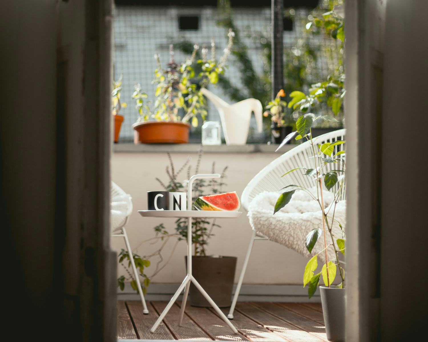 Smal klein balkon inrichten